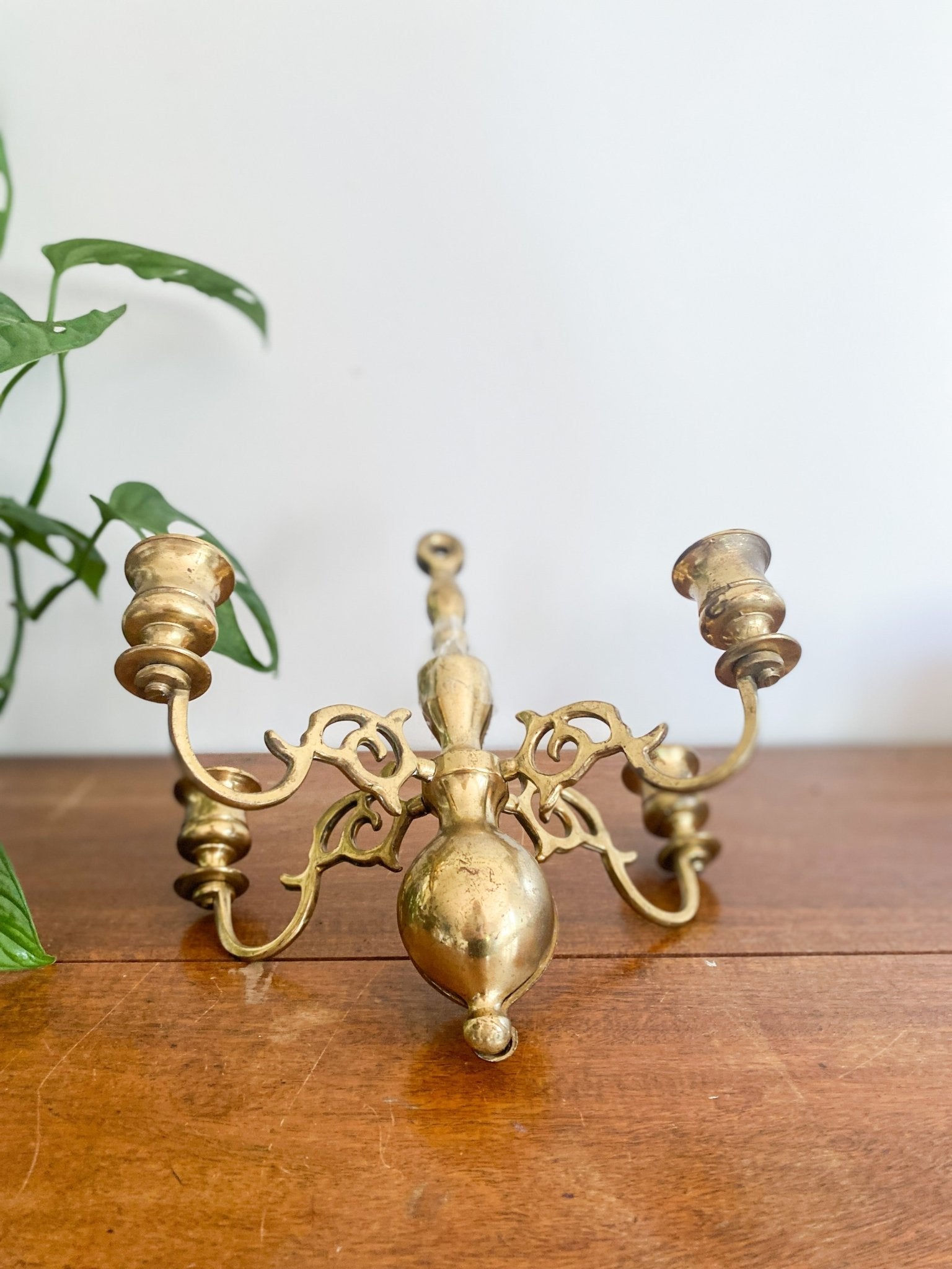 Vintage Brass Wall Sconce - Perth Market