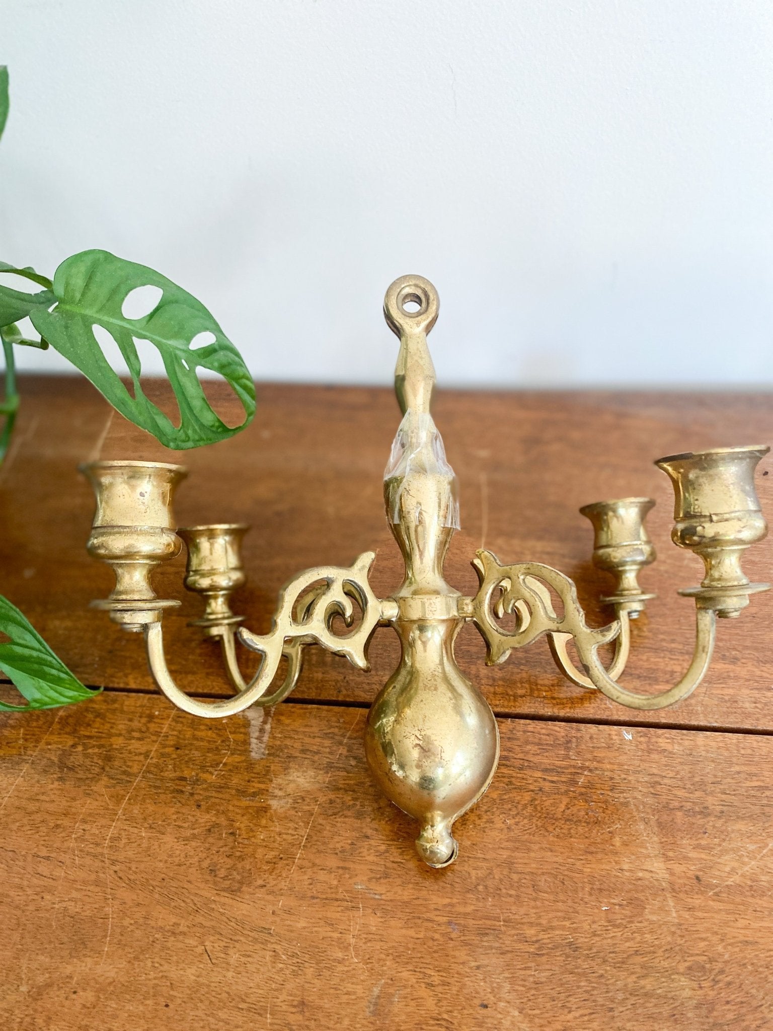 Vintage Brass Wall Sconce - Perth Market