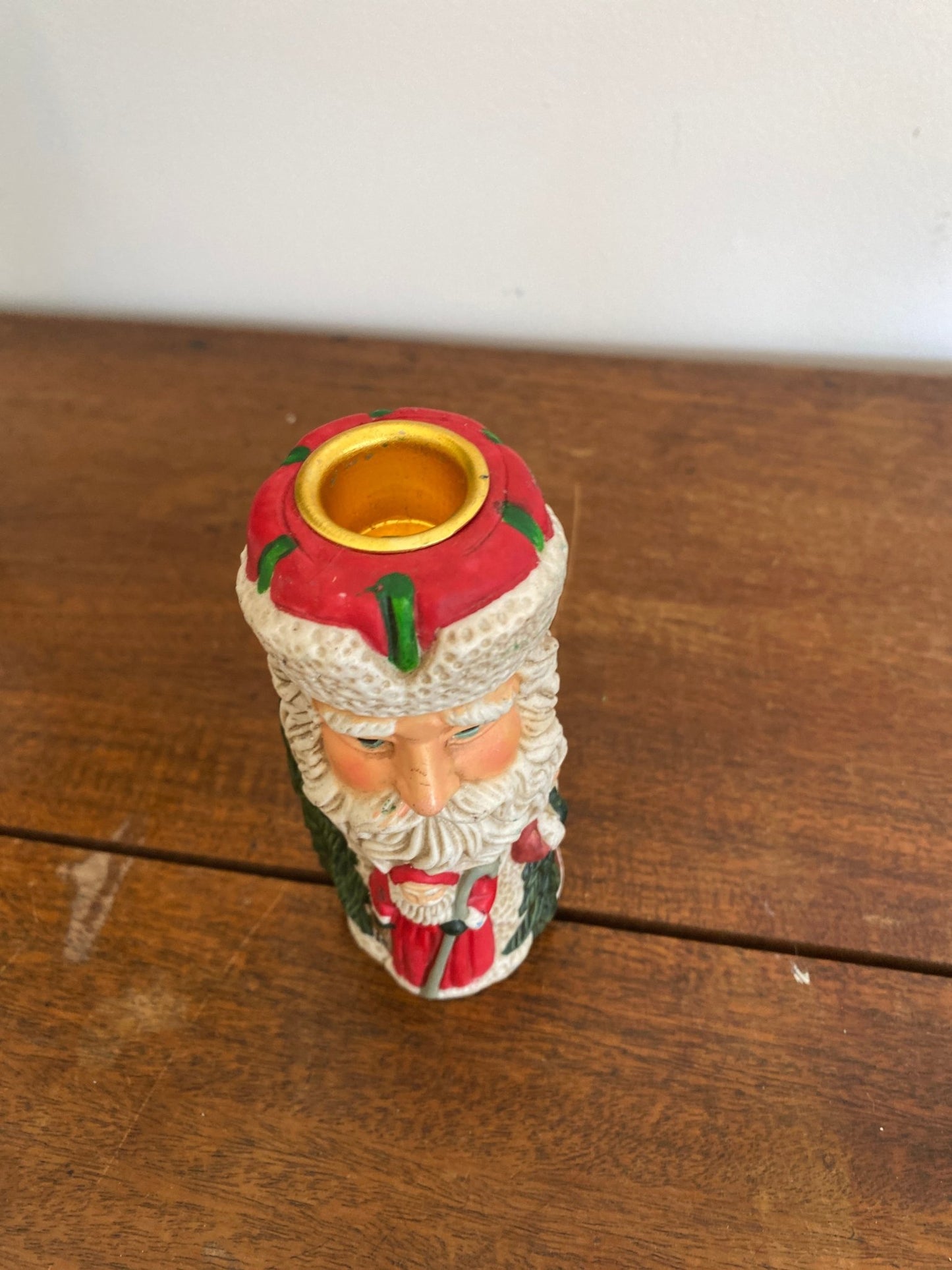 Vintage Brinnco Old World Santa Candle Holder - Perth Market