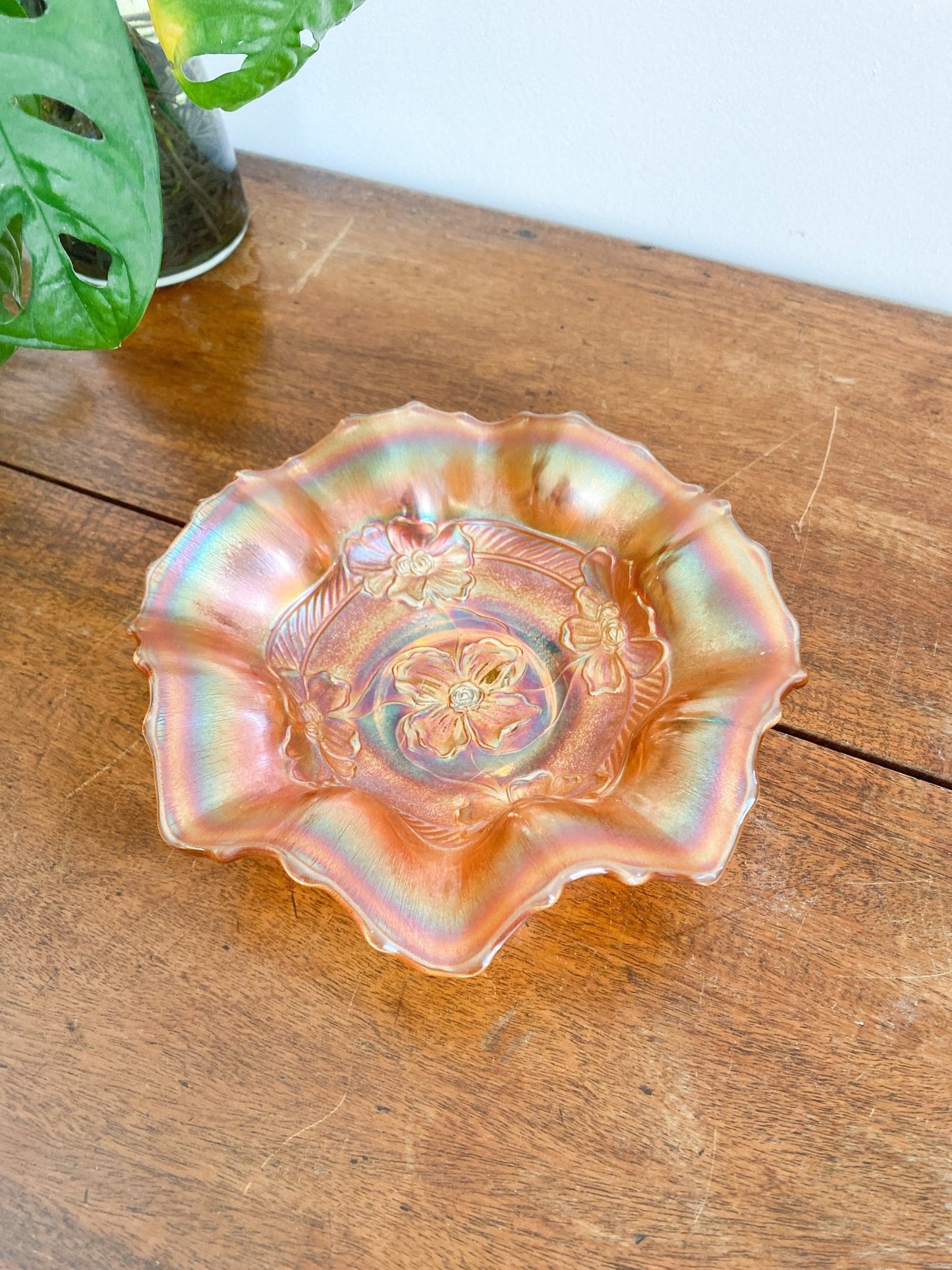 Vintage Carnival Glass Snack Bowl - Perth Market