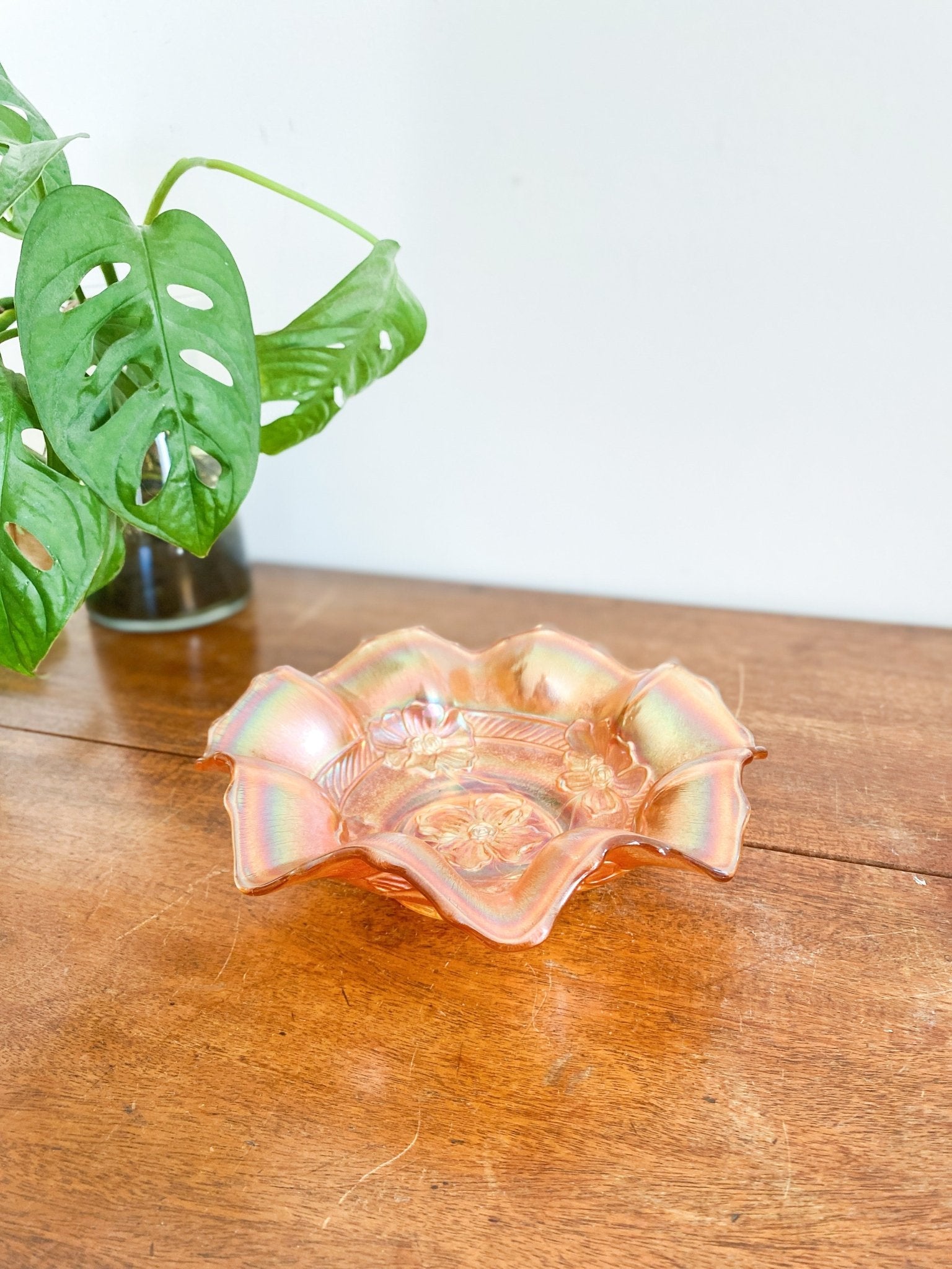 Vintage Carnival Glass Snack Bowl - Perth Market