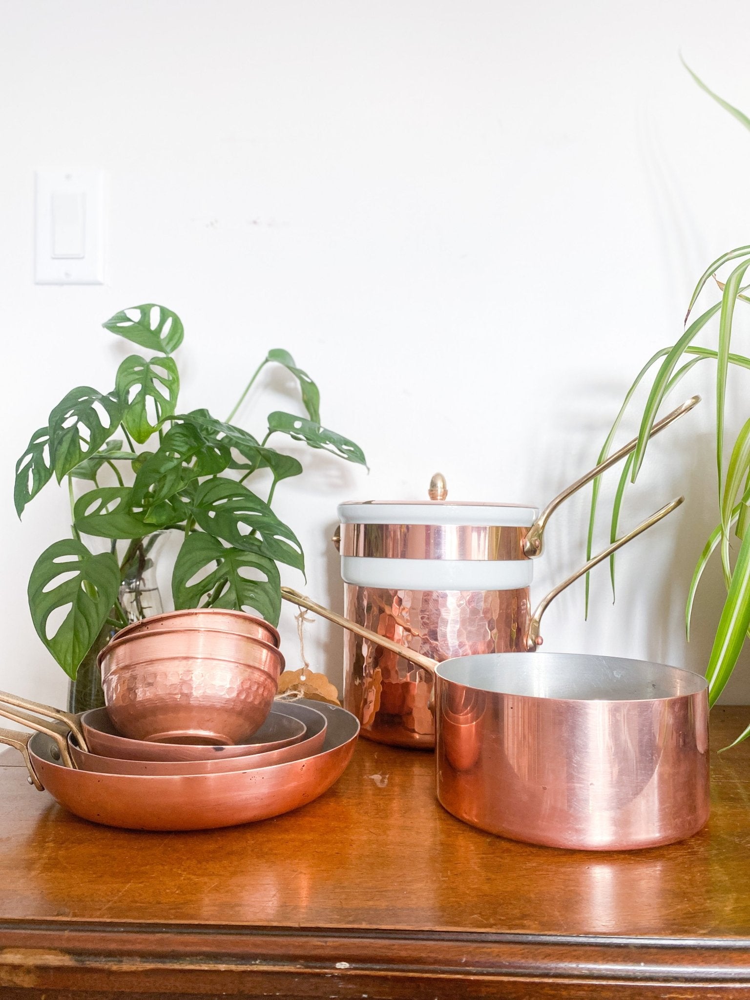 Vintage Copper Pots - Perth Market