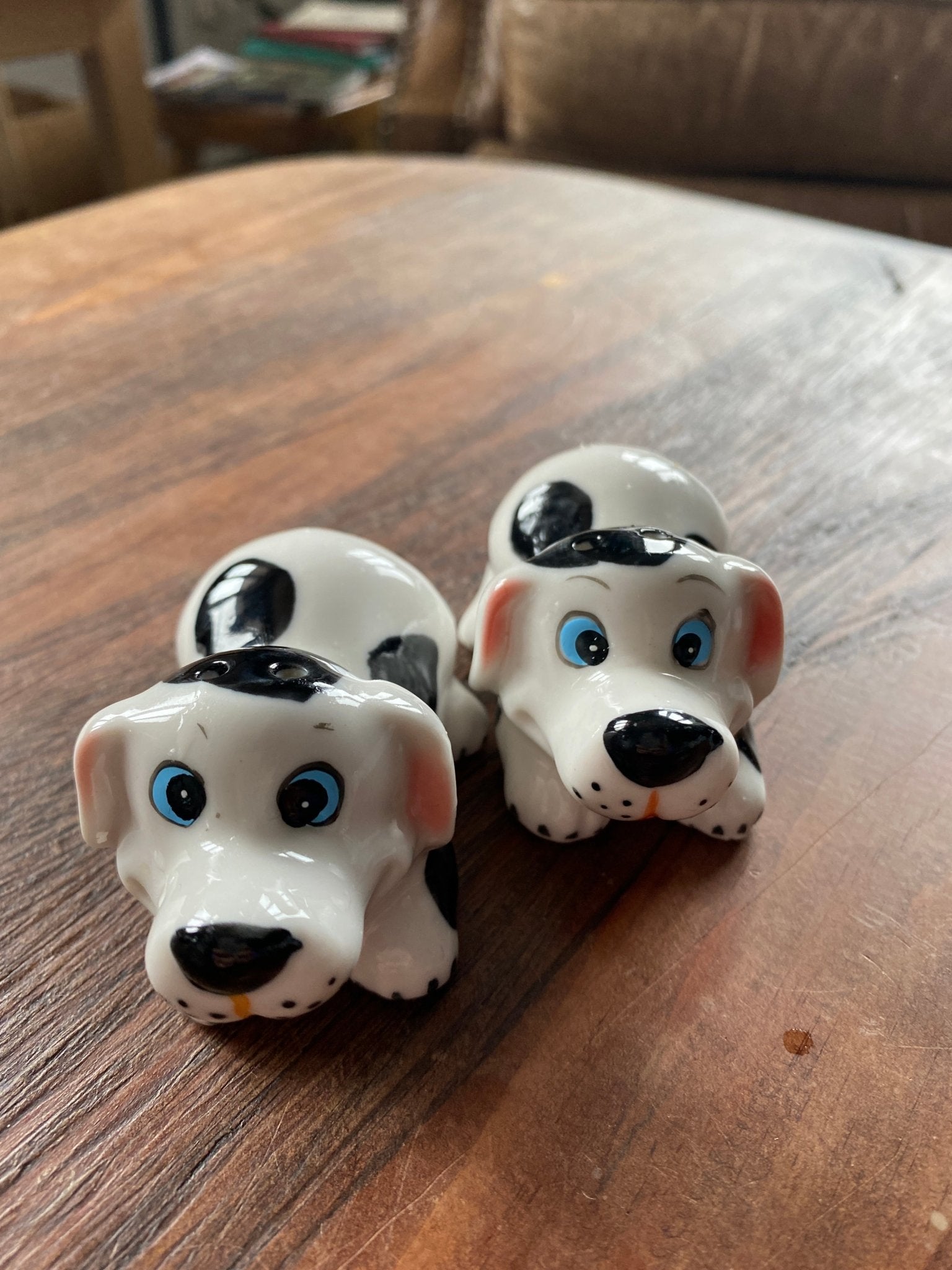 Vintage Dog Salt & Pepper Shakers Ceramic Dalmatian - Perth Market