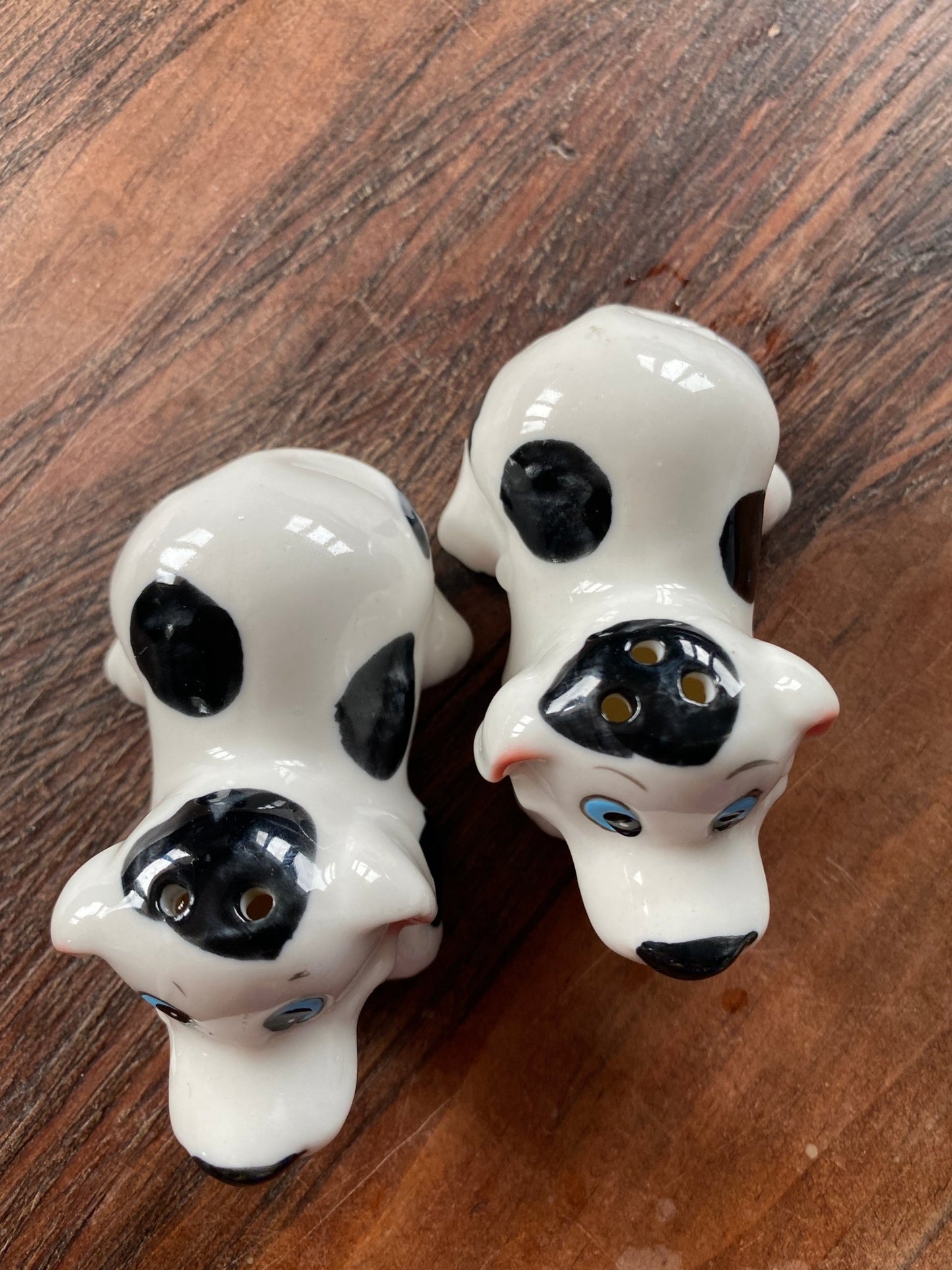 Vintage Dog Salt & Pepper Shakers Ceramic Dalmatian - Perth Market