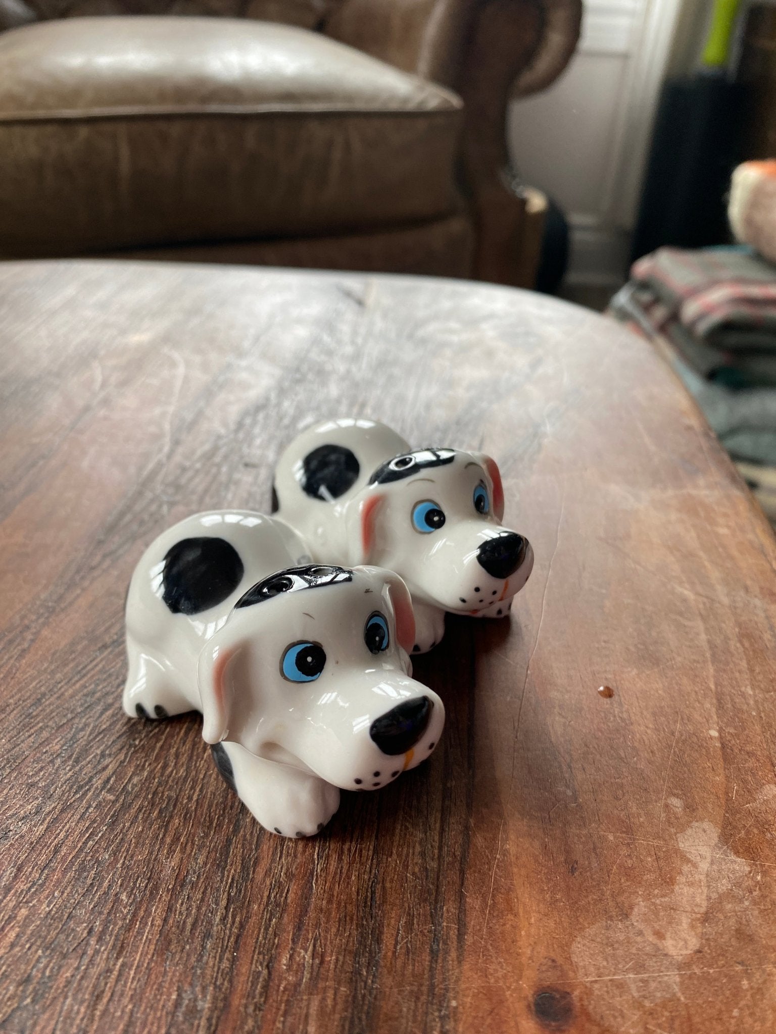 Vintage Dog Salt & Pepper Shakers Ceramic Dalmatian - Perth Market