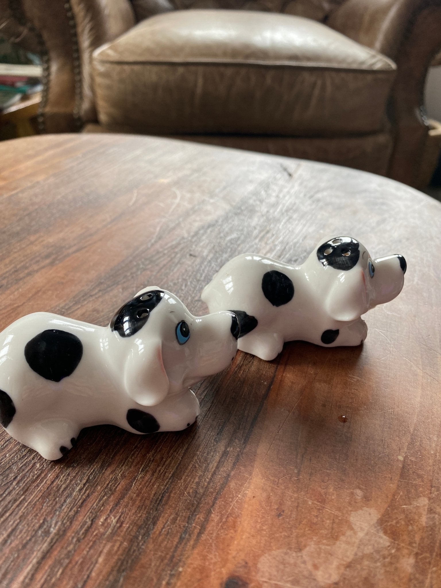 Vintage Dog Salt & Pepper Shakers Ceramic Dalmatian - Perth Market