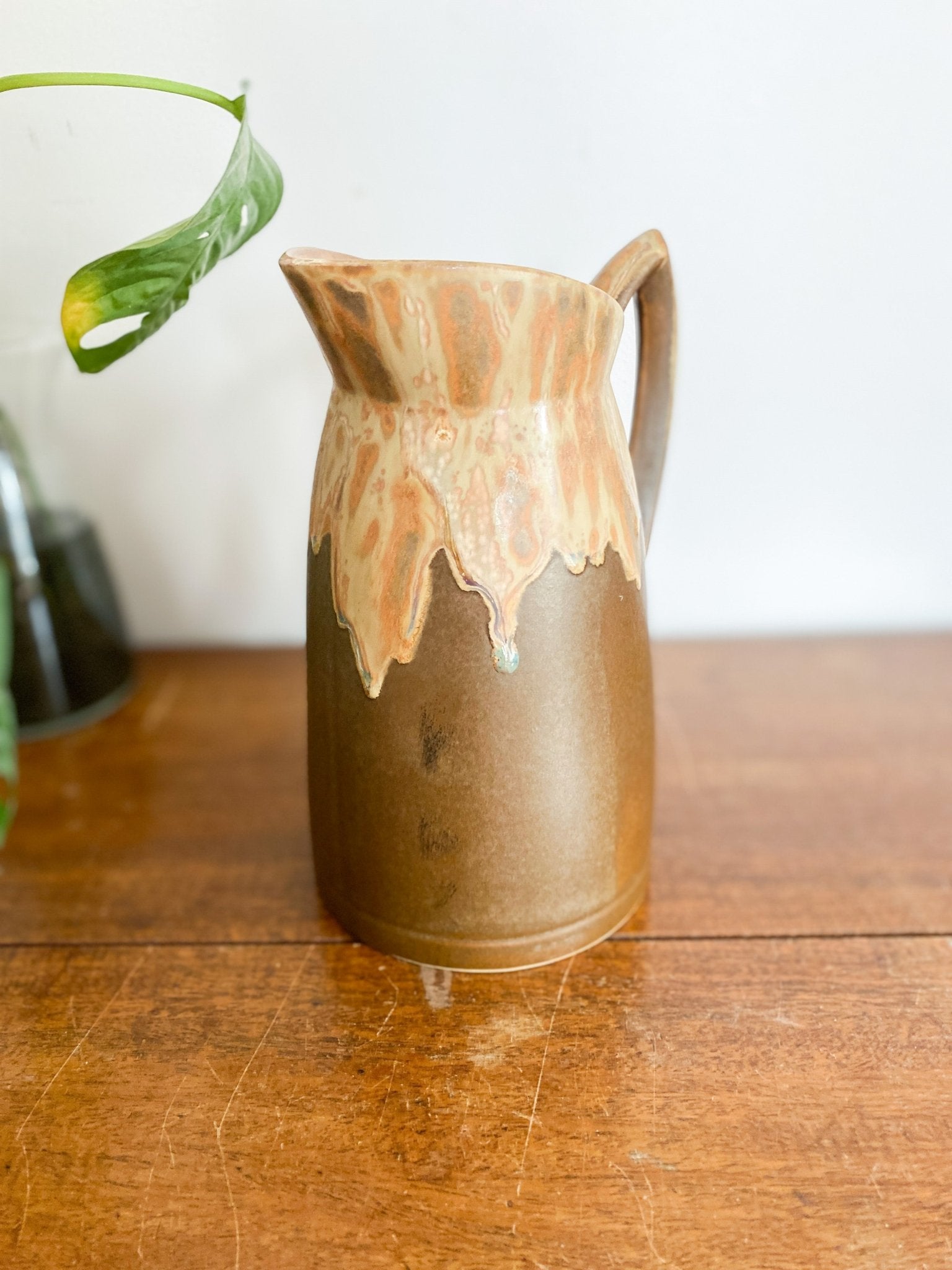 Vintage Drip Glaze MCM Pitcher - Perth Market