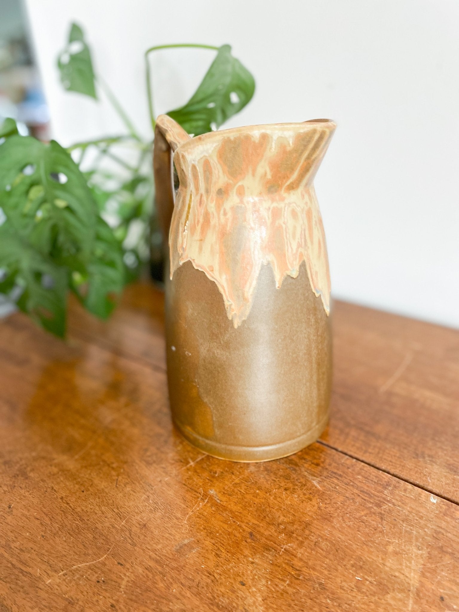 Vintage Drip Glaze MCM Pitcher - Perth Market