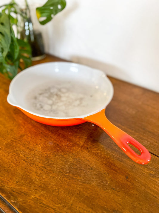 Vintage Enamel Cast Iron Sauce Pan - Perth Market