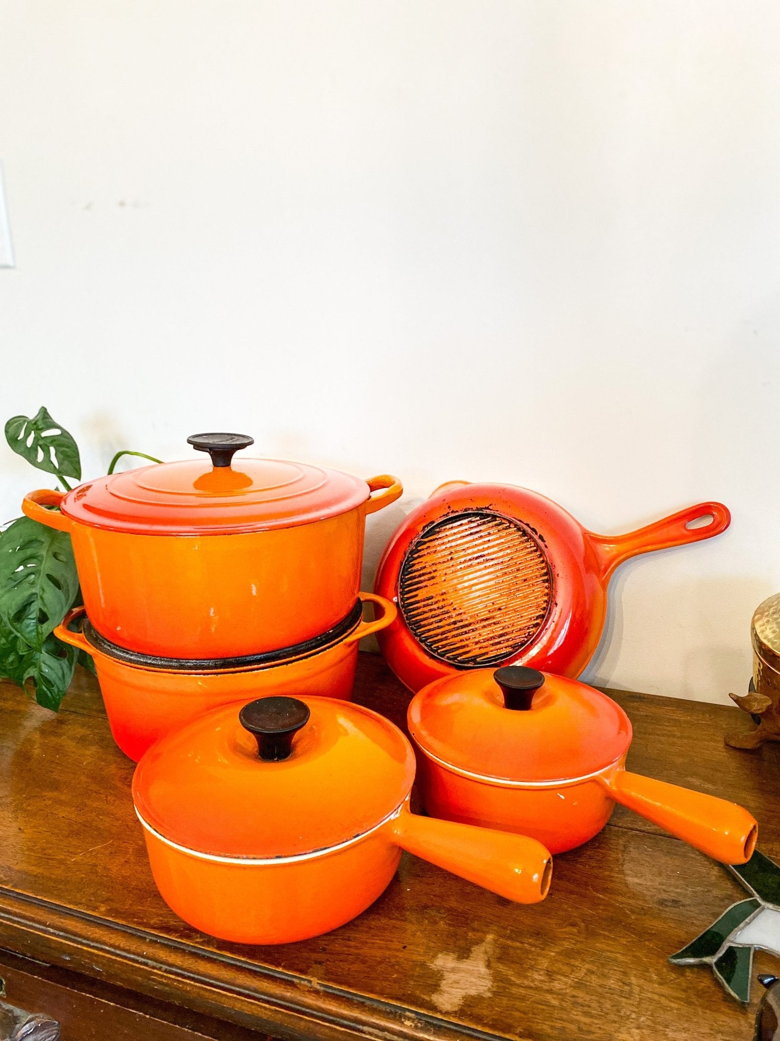 Vintage Enamel Cast Iron Sauce Pan - Perth Market