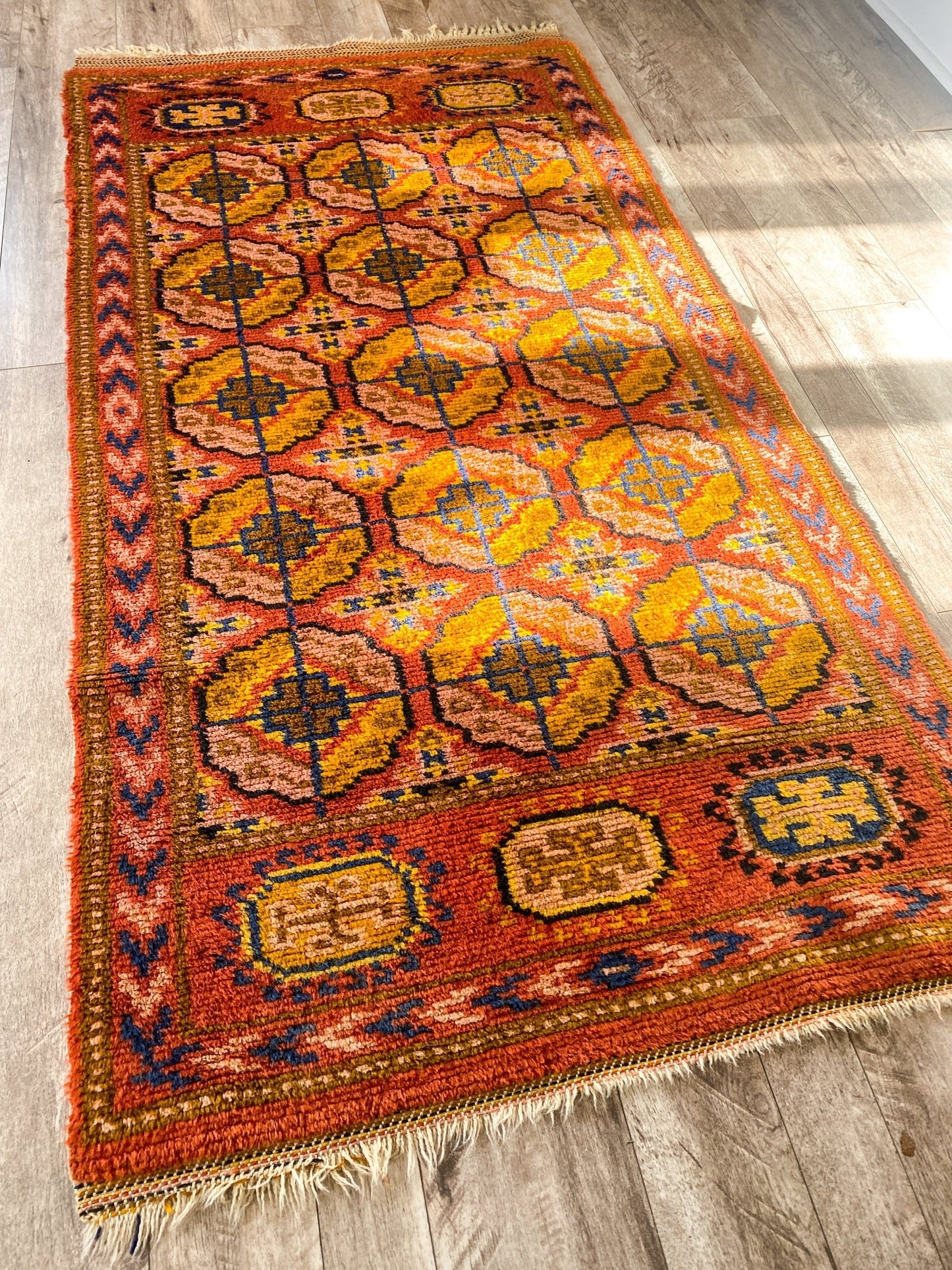 Vintage Geometric Wool Rug - Perth Market