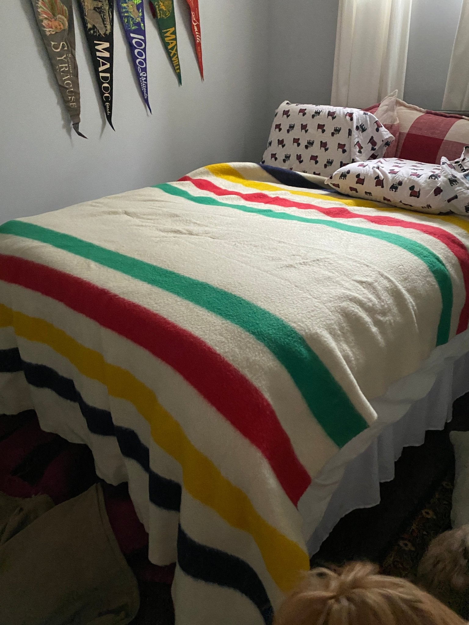 Vintage Hudson Bay Company Point Blanket - Made in England - Perth Market