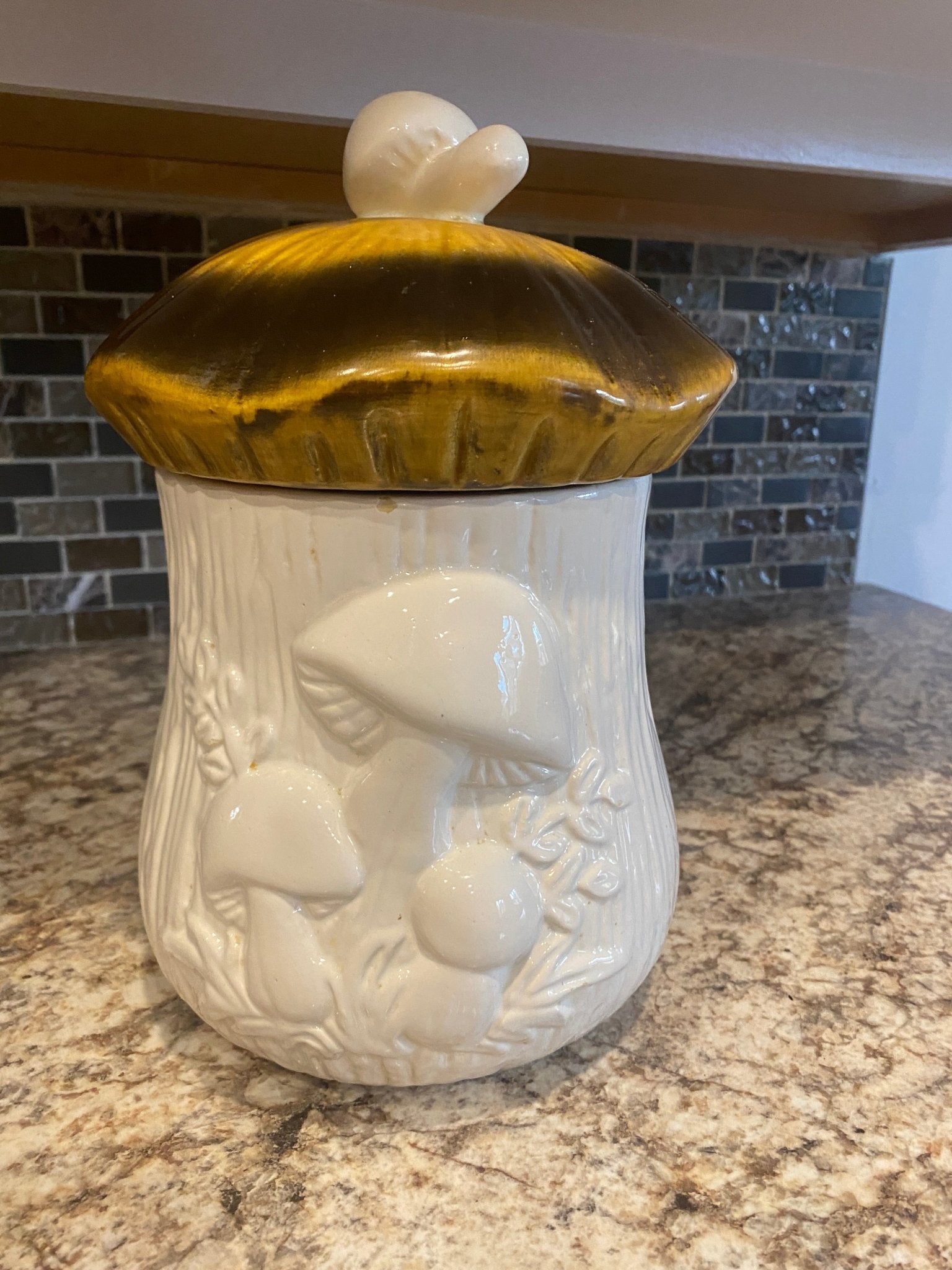 Vintage Laurentian Ceramic Mushroom / Toadstool Canister / Jar | Merry Mushroom | 1970s - Perth Market