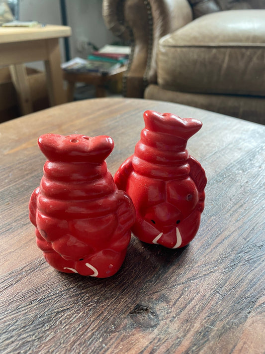 Vintage Lobster Salt and Pepper Shakers pair of shakers antique red lobster - Perth Market