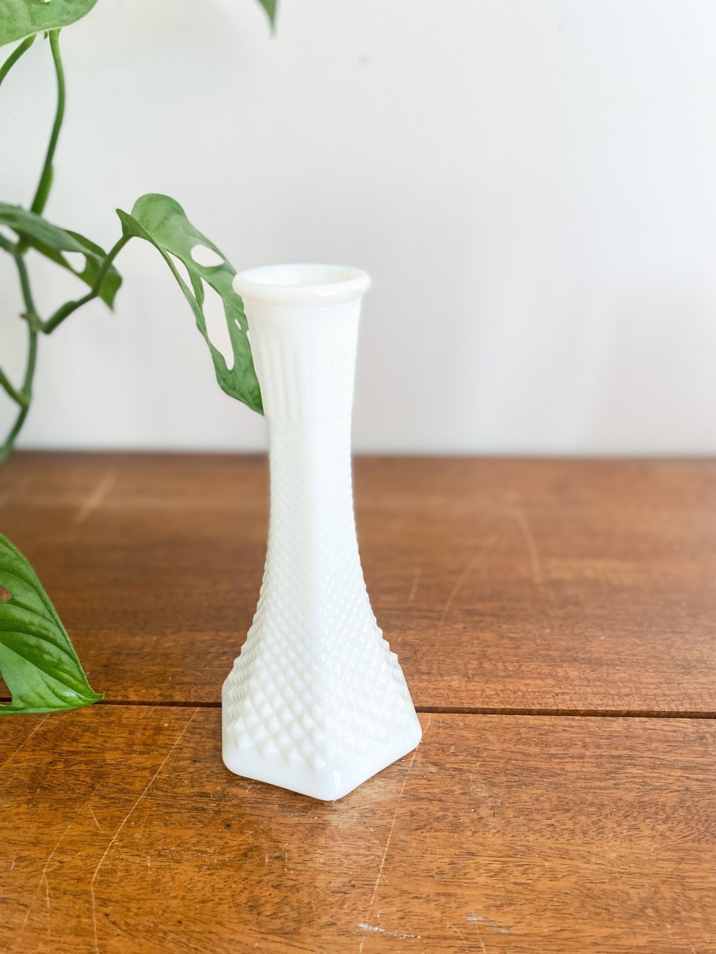 Vintage Milk Glass Bud Vase - Perth Market