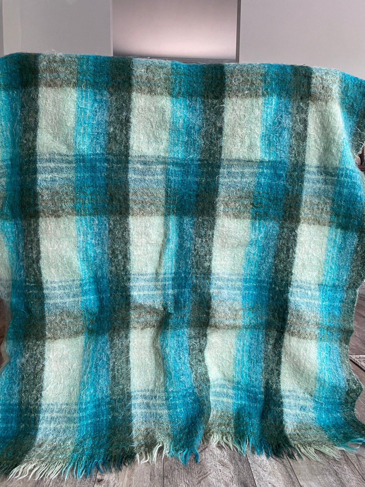 Vintage Mohair Wool Blanket/Throw - Perth Market