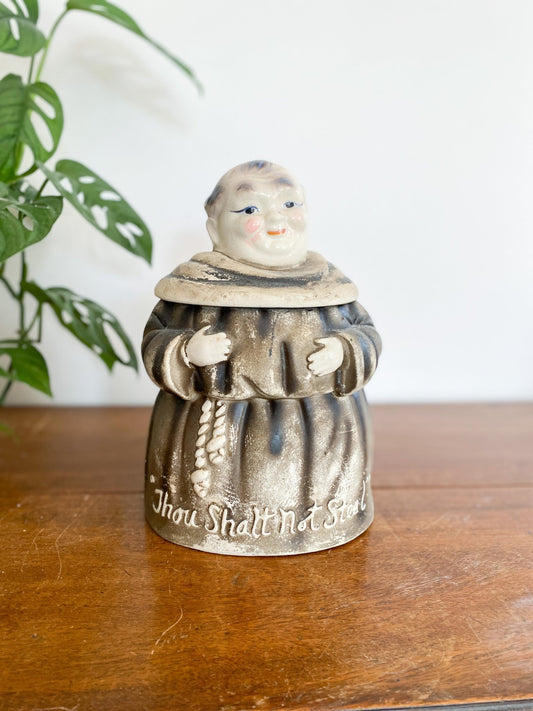 Vintage Monk Ceramic Cookie Jar from the 60s - Perth Market