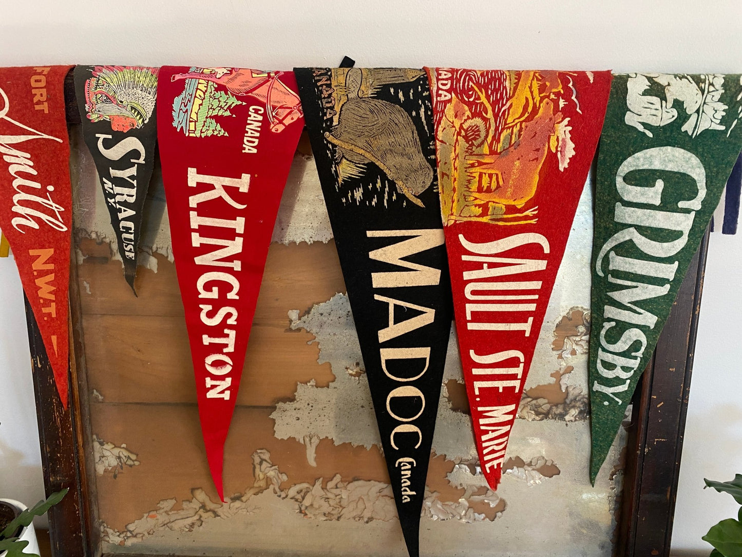 Vintage Pennant Flags - Perth Market