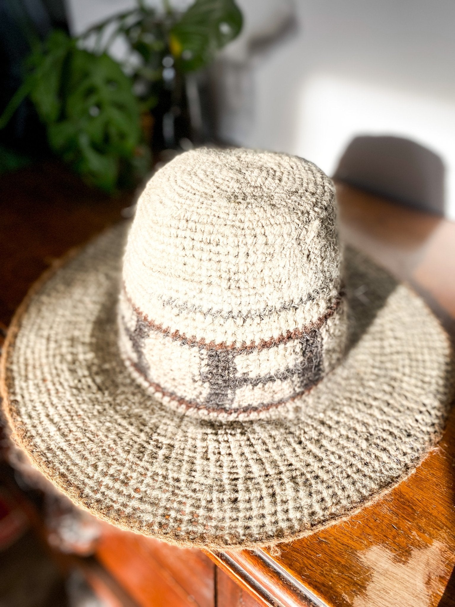 Vintage Peruvian Alpaca Wool Sun Hat - Perth Market