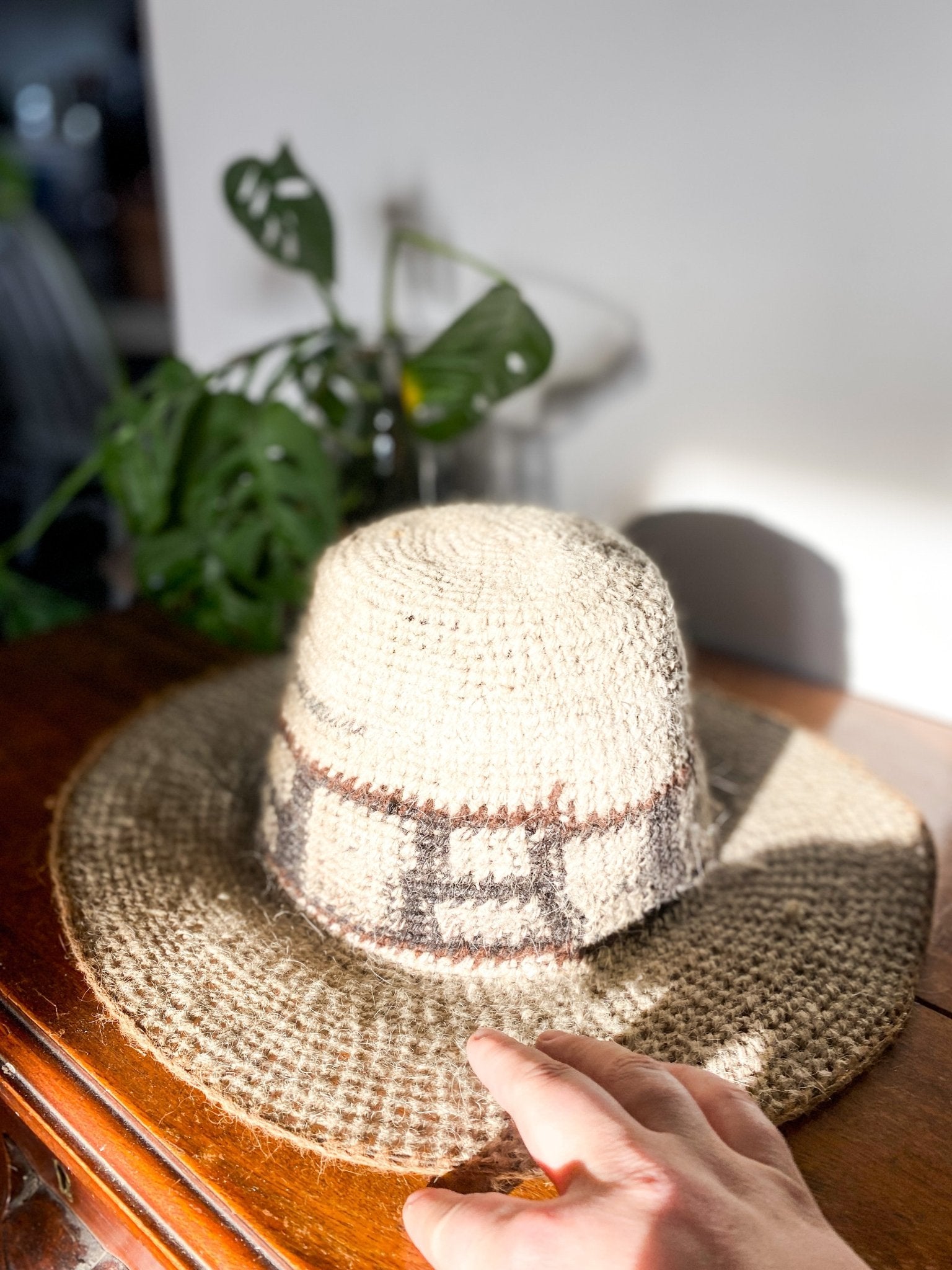 Vintage Peruvian Alpaca Wool Sun Hat - Perth Market