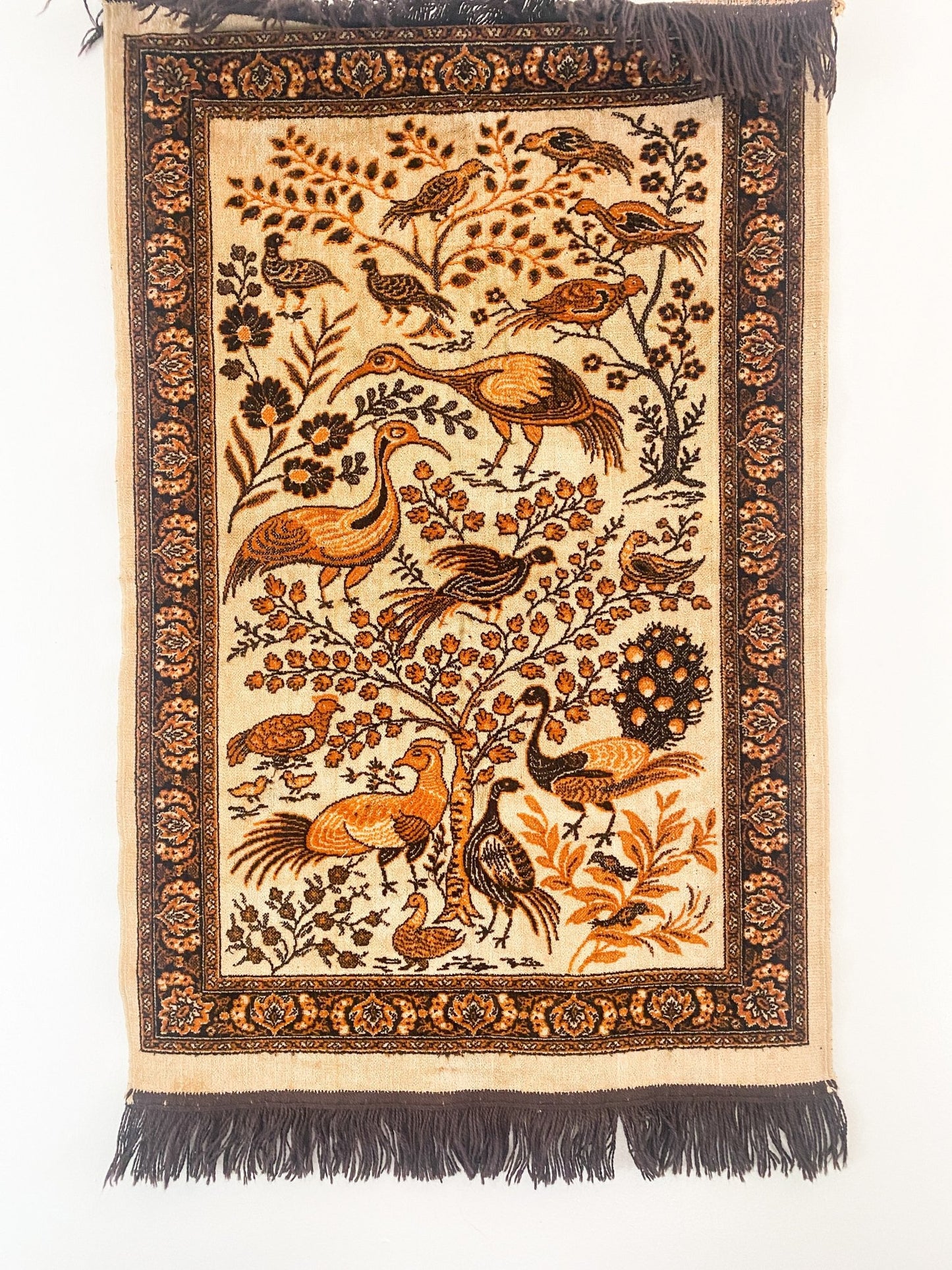 Vintage Pictorial Tree of Life Rug | Afghan | Handmade - Perth Market