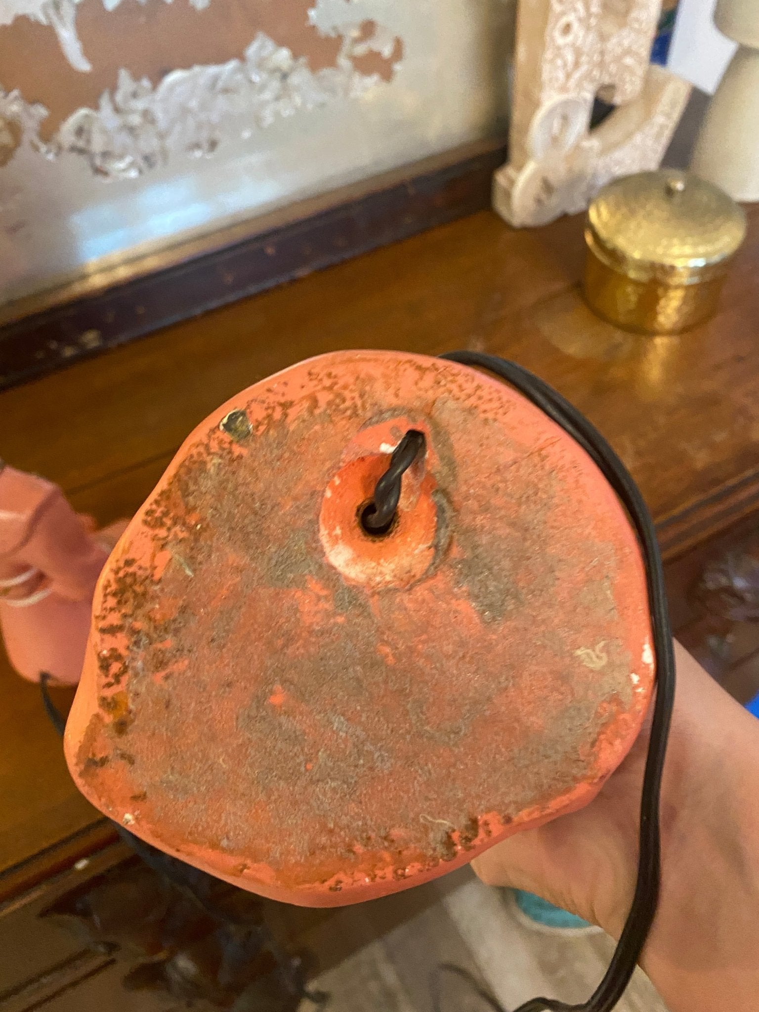 Vintage Pink Asian Side Table Lamps - Perth Market