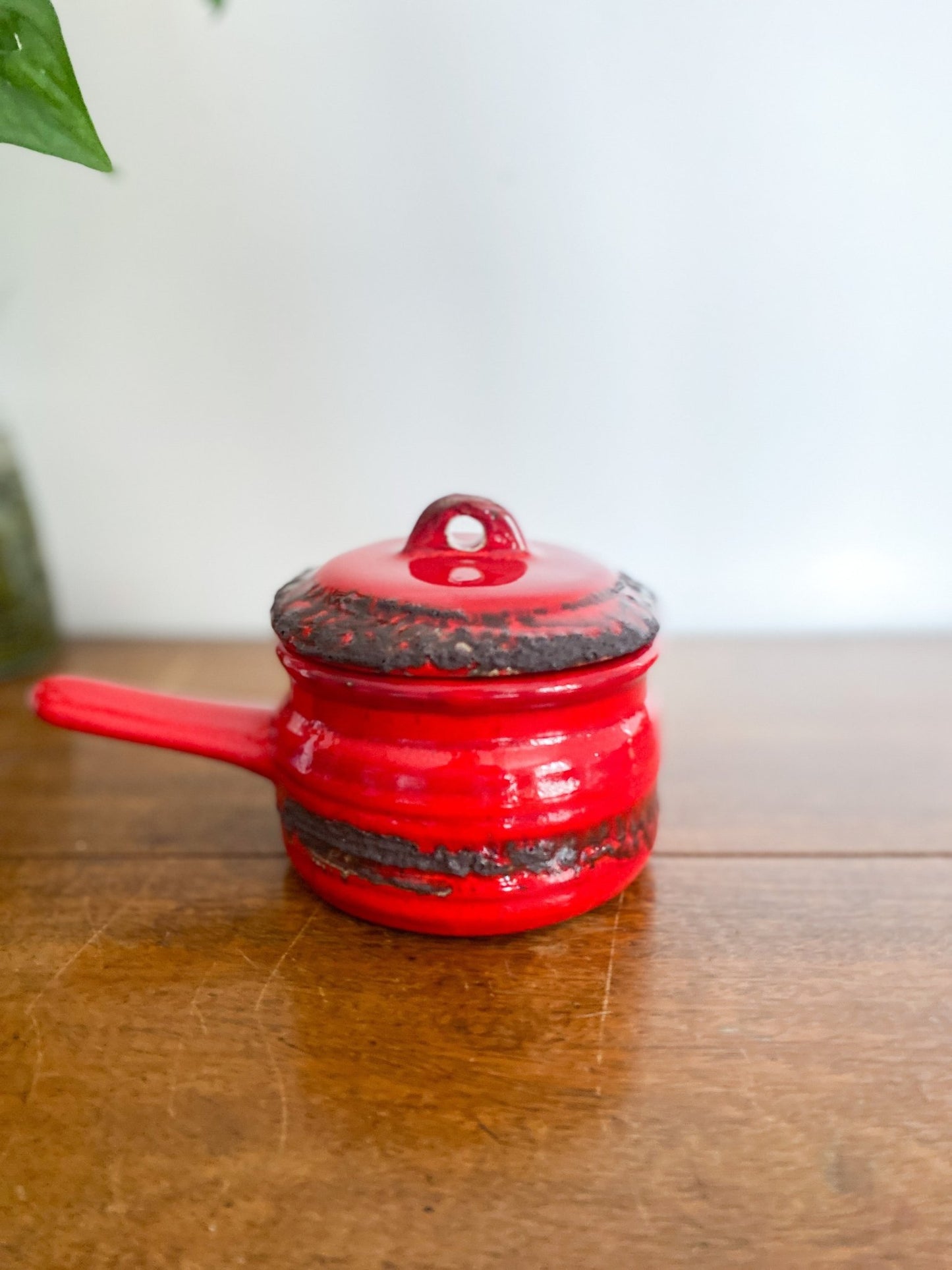 Vintage Red Lava Drip Soup Bowl - Perth Market