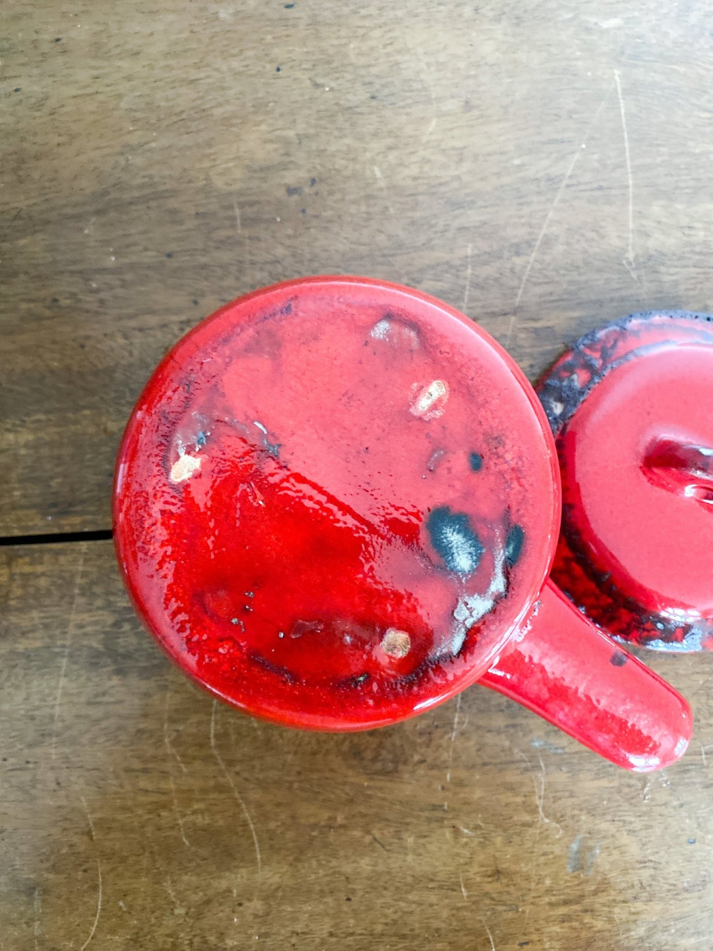 Vintage Red Lava Drip Soup Bowl - Perth Market