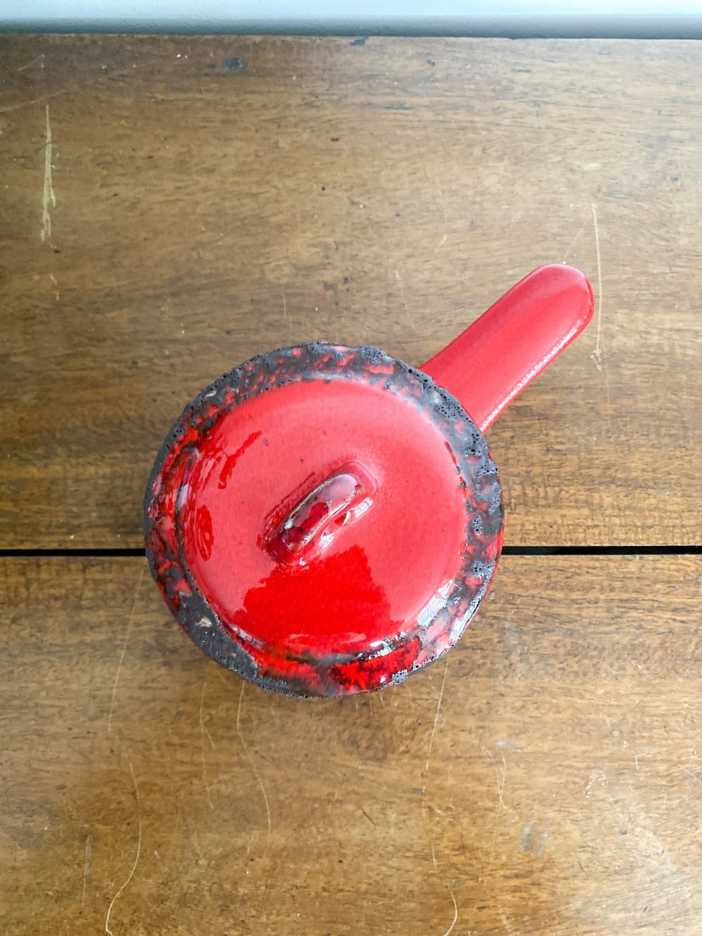 Vintage Red Lava Drip Soup Bowl - Perth Market