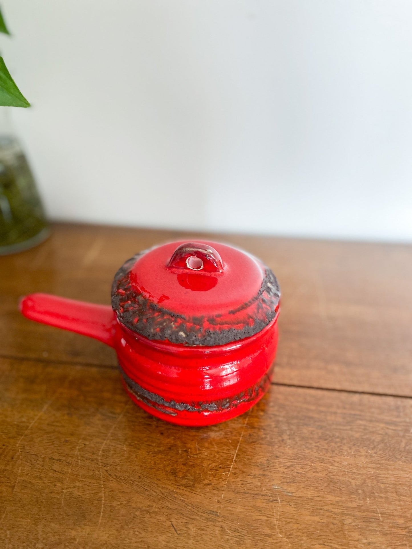 Vintage Red Lava Drip Soup Bowl - Perth Market