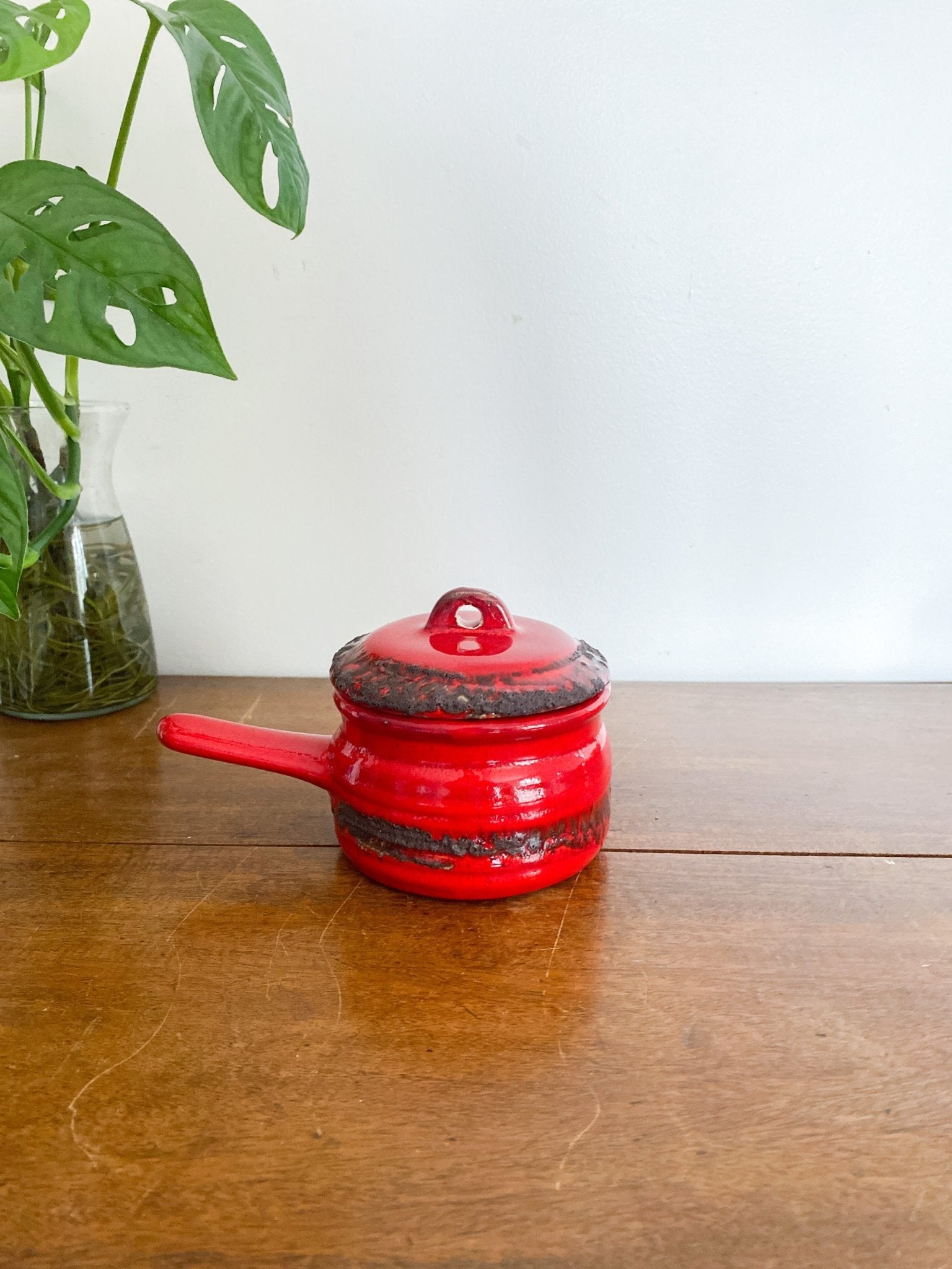 Vintage Red Lava Drip Soup Bowl - Perth Market