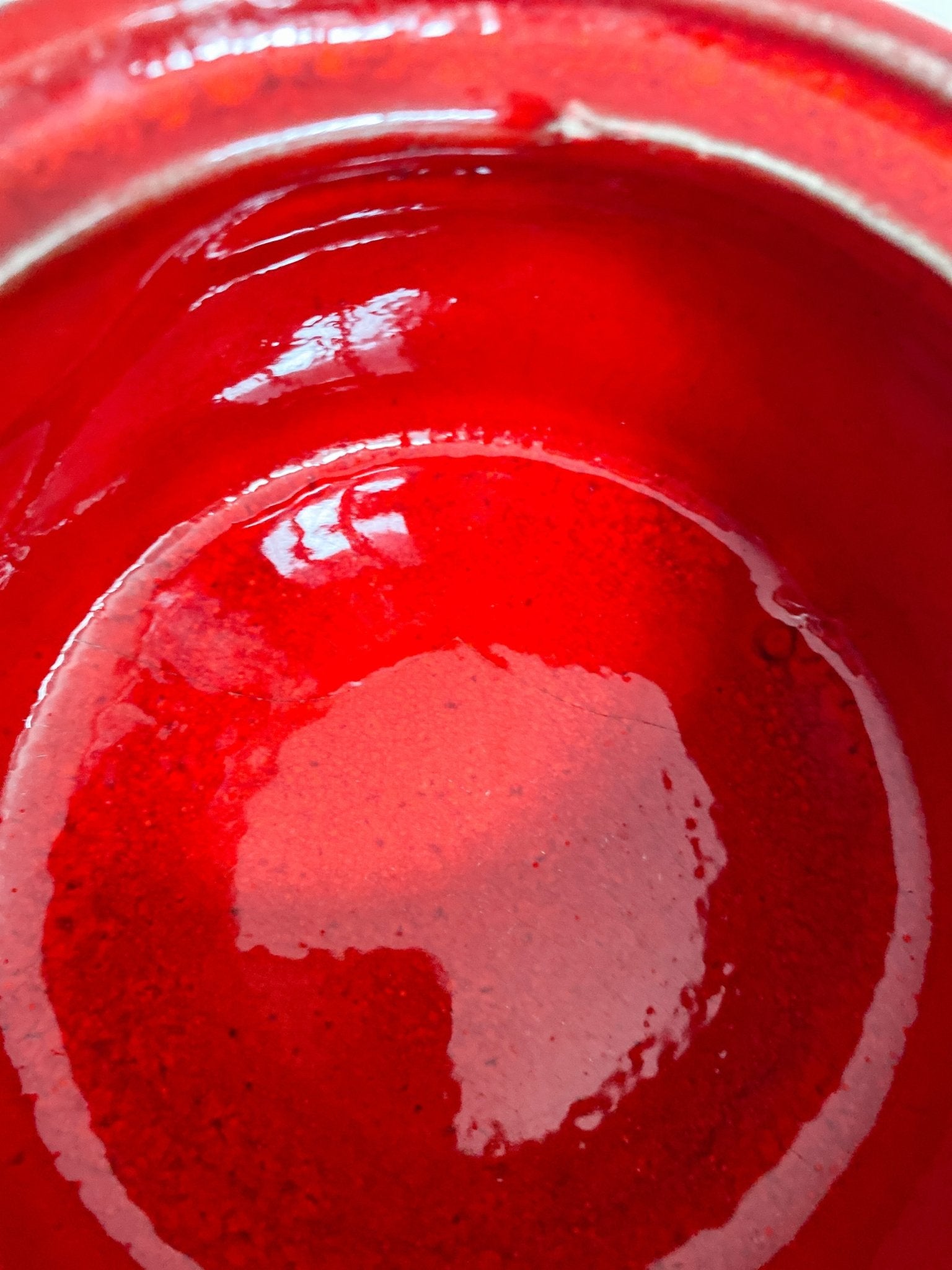 Vintage Red Lava Drip Soup Bowl - Perth Market