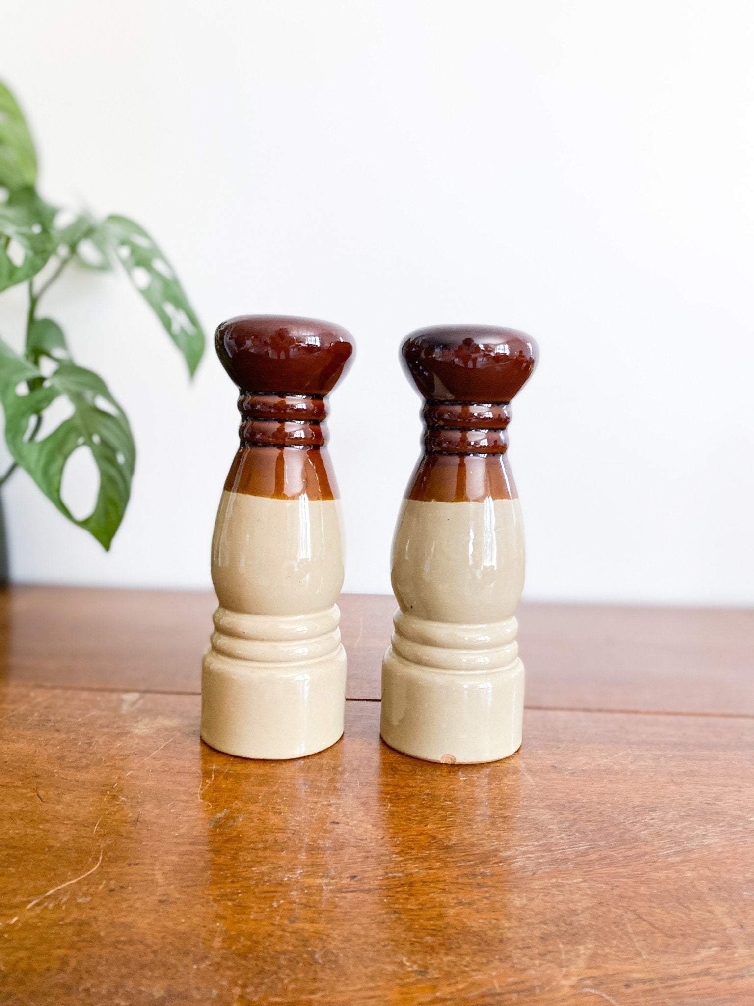 Vintage Stoneware Salt and Pepper Shakers - Perth Market