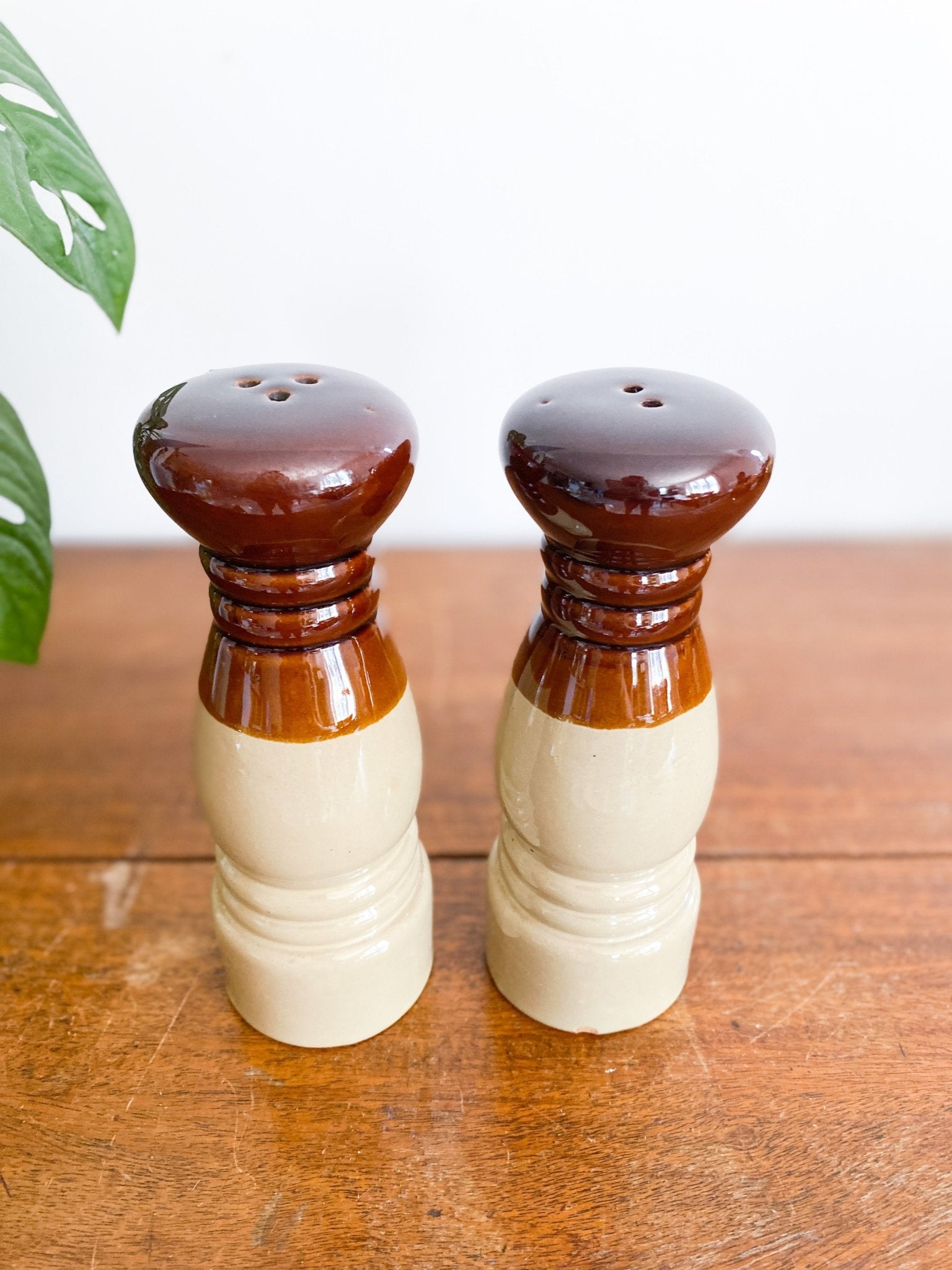 Vintage Stoneware Salt and Pepper Shakers - Perth Market