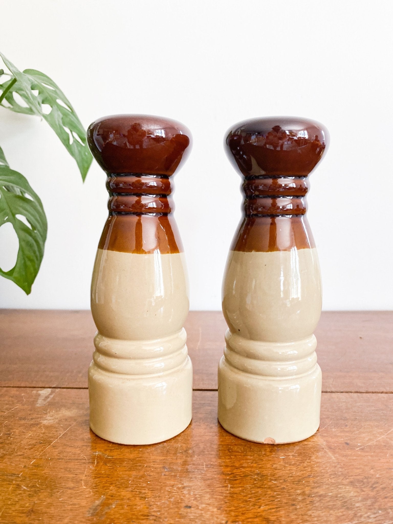 Vintage Stoneware Salt and Pepper Shakers - Perth Market