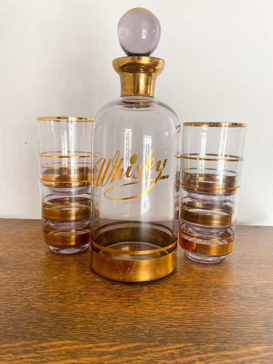 Whisky Decanter + 6 Glasses - Perth Market