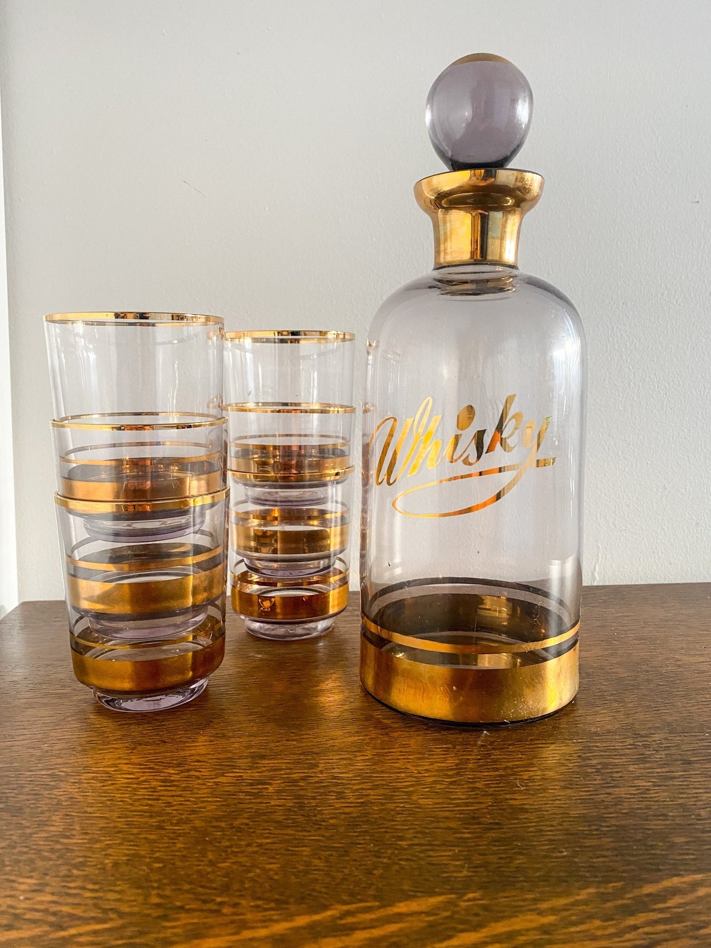 Whisky Decanter + 6 Glasses - Perth Market