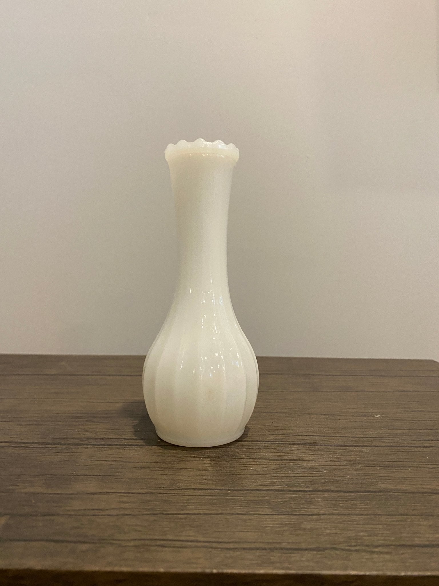 White Milk Glass Bud Vase - Perth Market