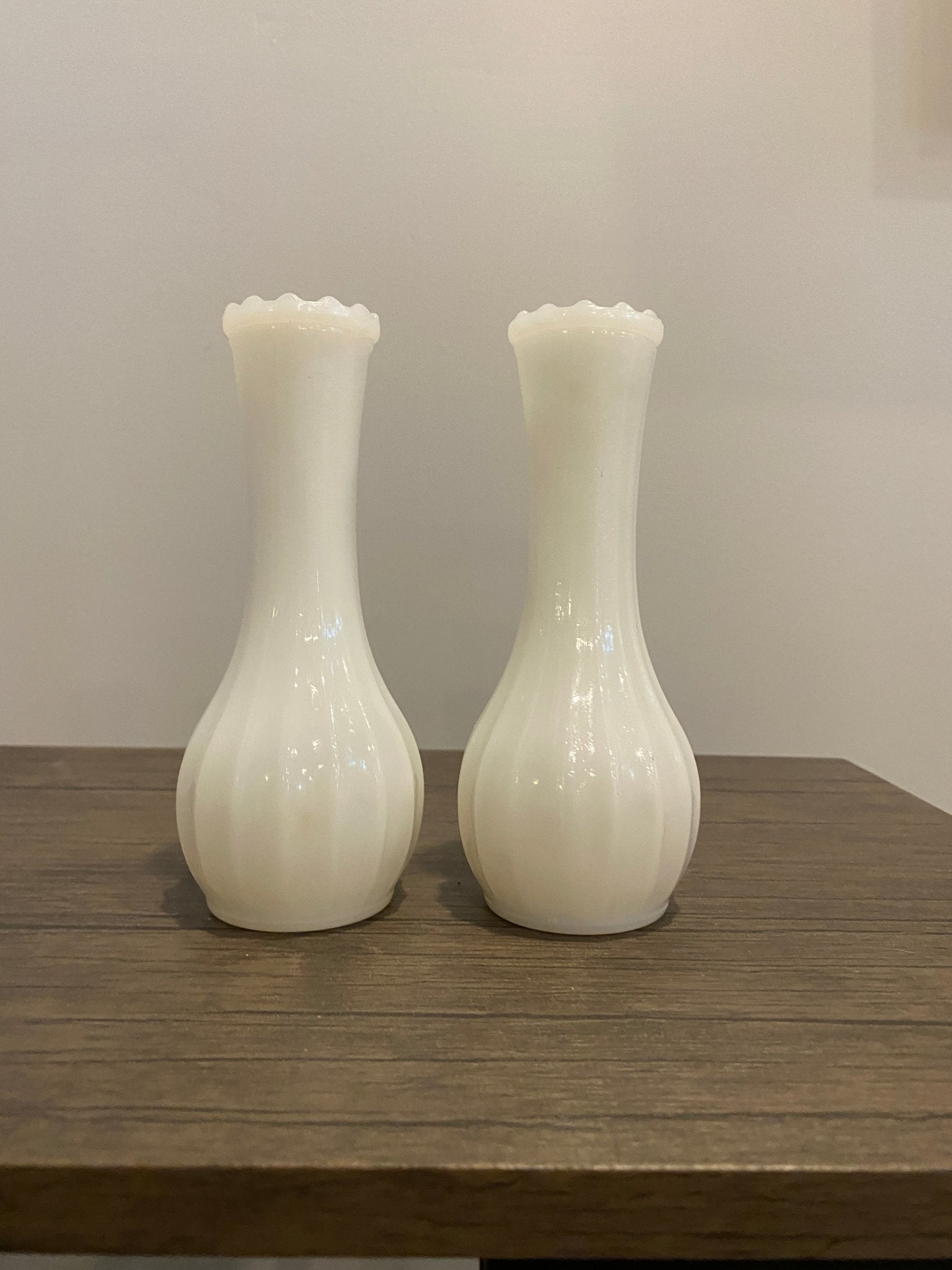 White Milk Glass Bud Vase - Perth Market