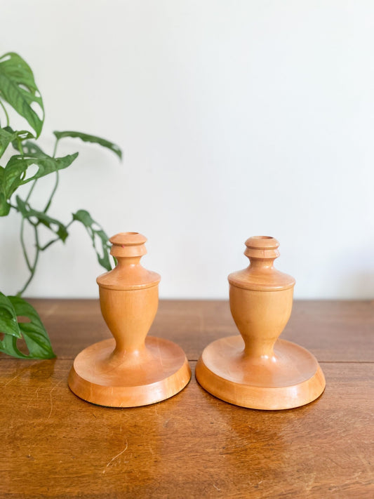 Wooden Candlestick Holders - Perth Market