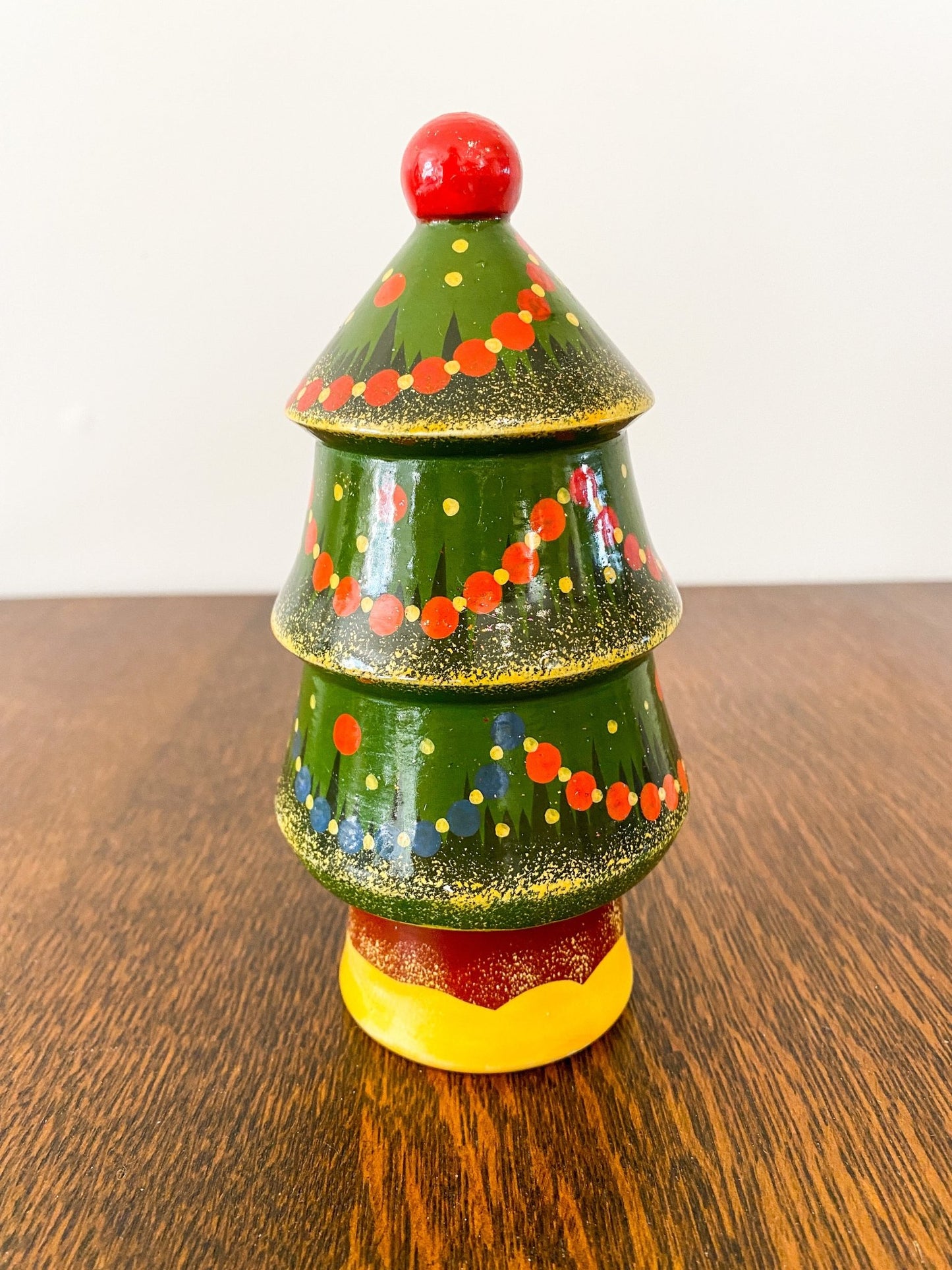 Wooden Christmas Tree | Mini Bottle Gift | Russian Christmas Tree Gift - Perth Market