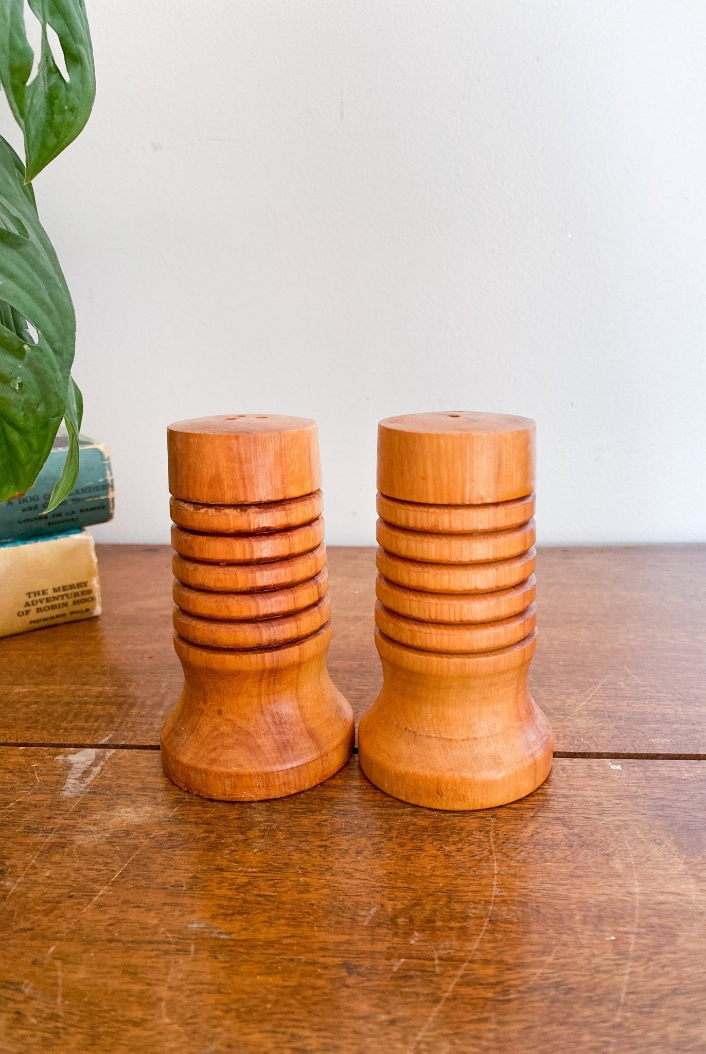 Wooden Circular Salt & Pepper Shakers - Perth Market