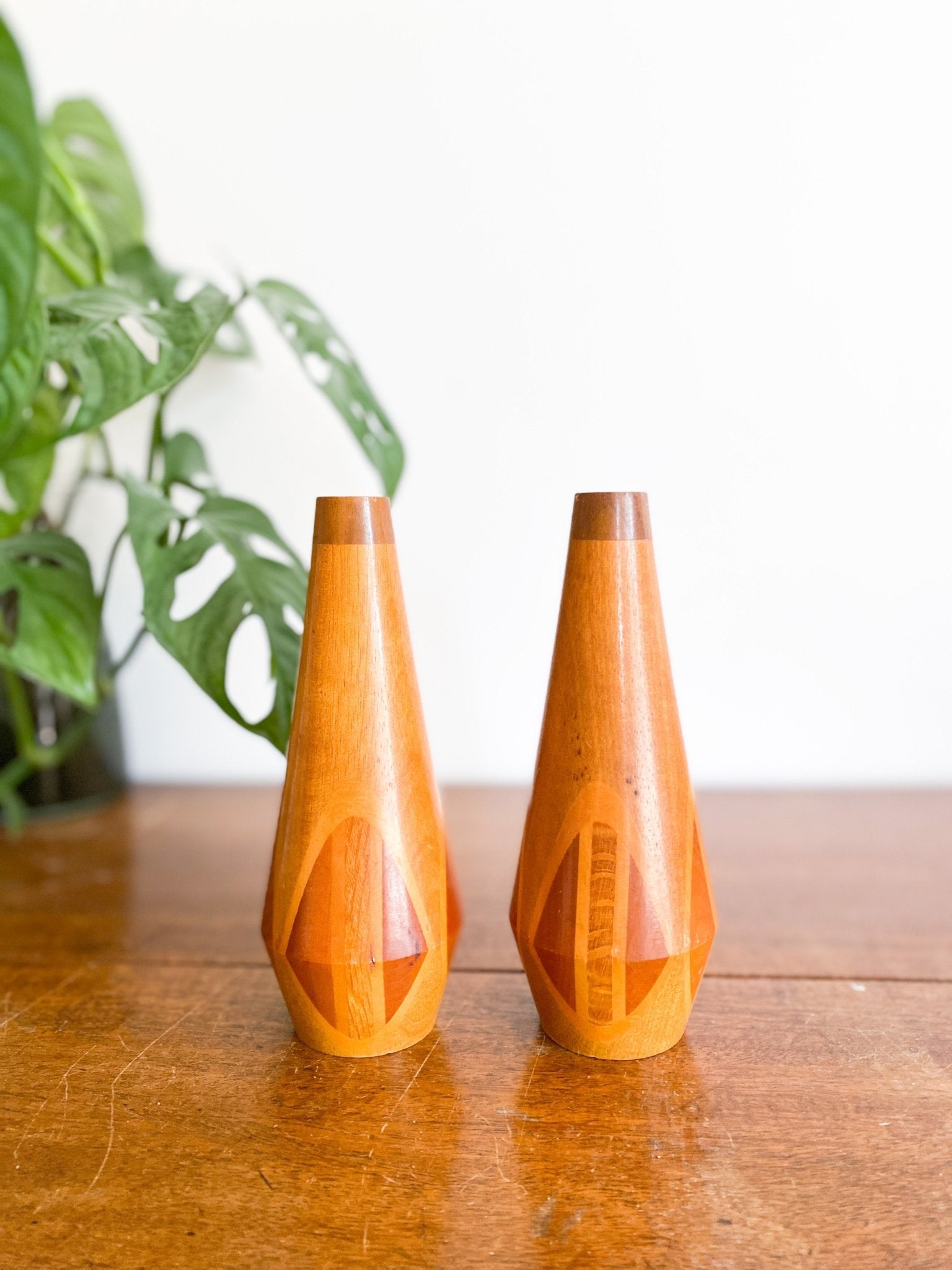 Wooden Mid Century Salt and Pepper Shakers - Perth Market