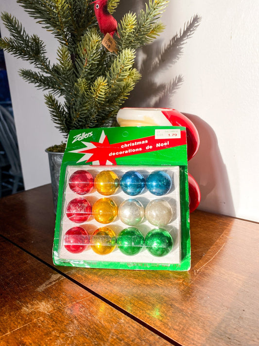 Zellers Brand Glass Christmas Bulbs - 12 included - Perth Market